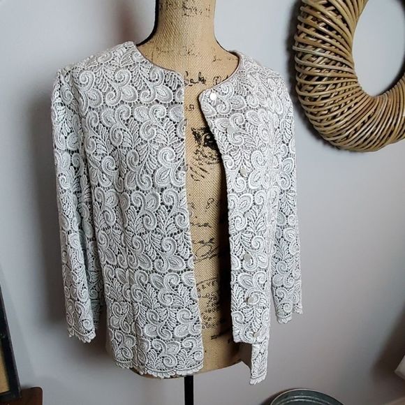Talbots Jackets & Blazers - Talbots dress jacket 12 silver